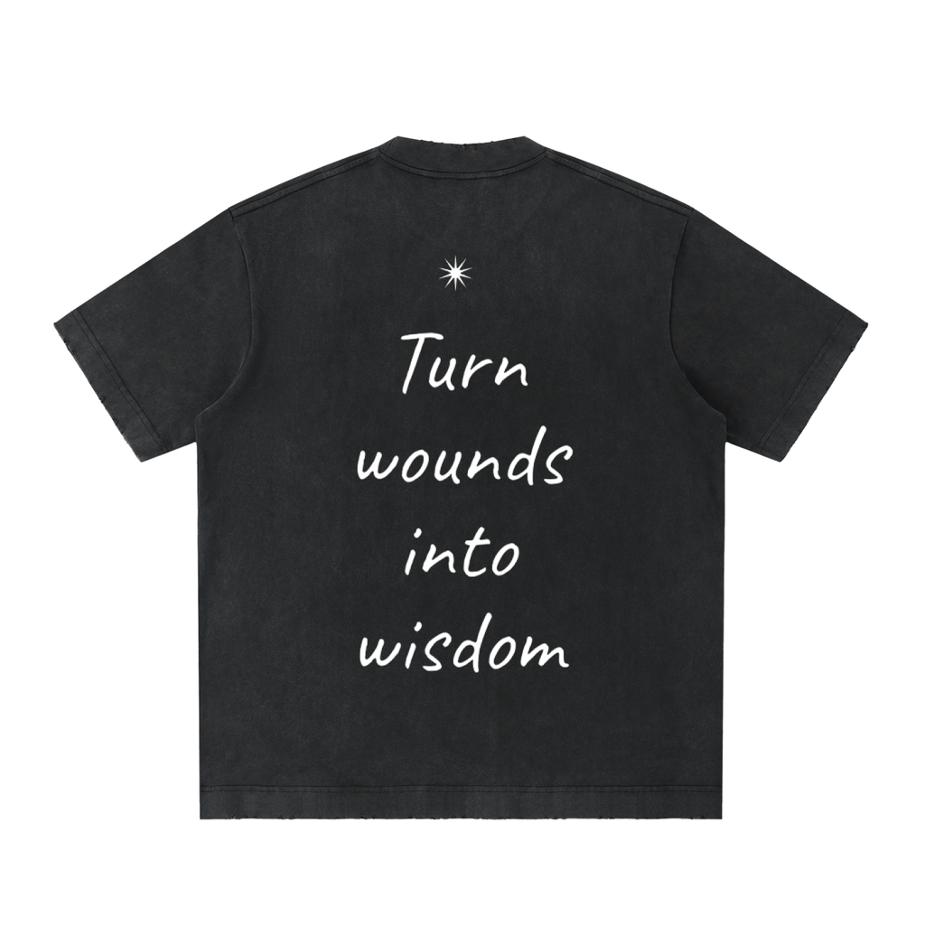 Heavyweight Vintage Washed Frayed T-Shirt