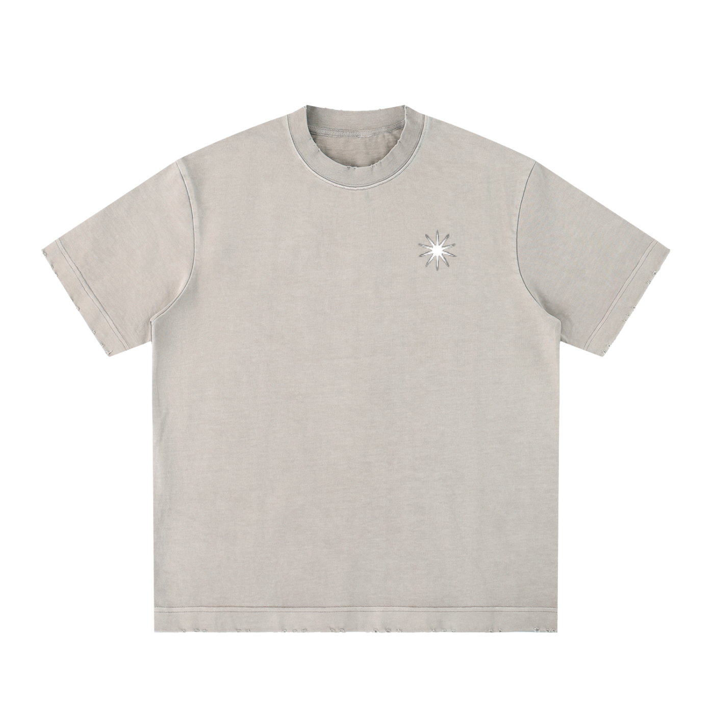 Heavyweight Vintage Washed Frayed T-Shirt