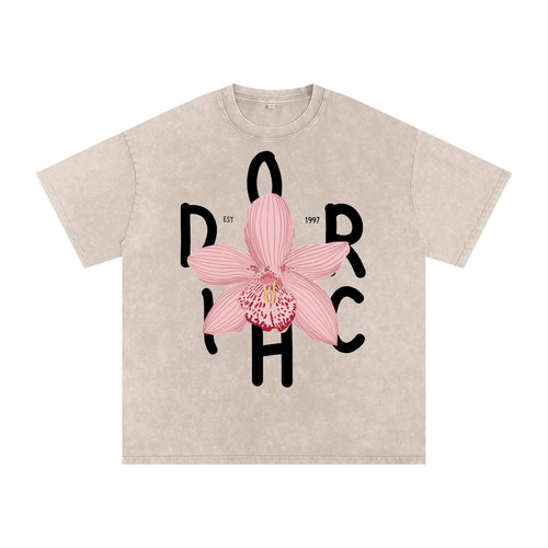 Snow Washed Oversized Cotton T-Shirt