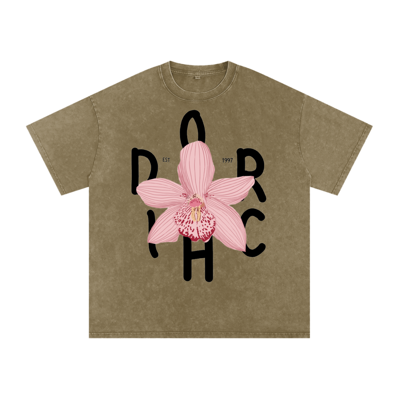 Snow Washed Oversized Cotton T-Shirt